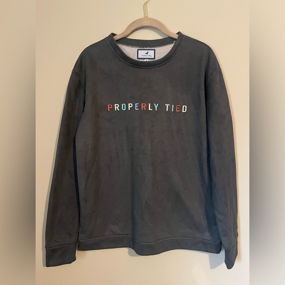 Properly Tied crewneck sweatshirt in Gray Size Medium - Picture 2 of 4